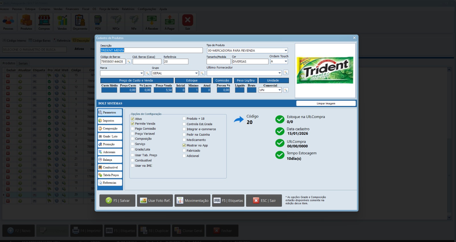 Cadastro de Produtos